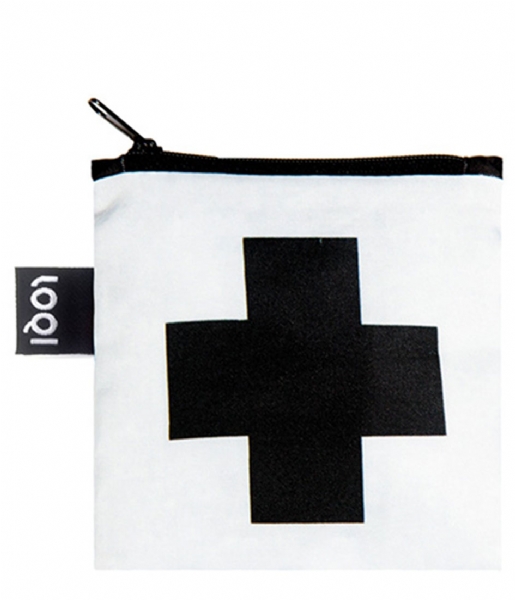 LOQI  Foldable Bag Museum Collection black cross