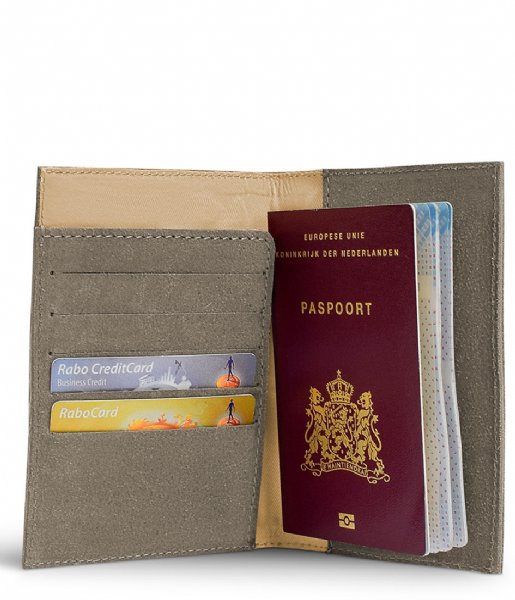 Laauw  Passport Holder Gypsea grey taupe