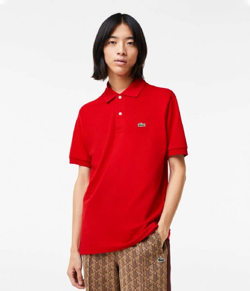 Lacoste  1HP1 Mens Short Sleeve best polo 11 Red (240)
