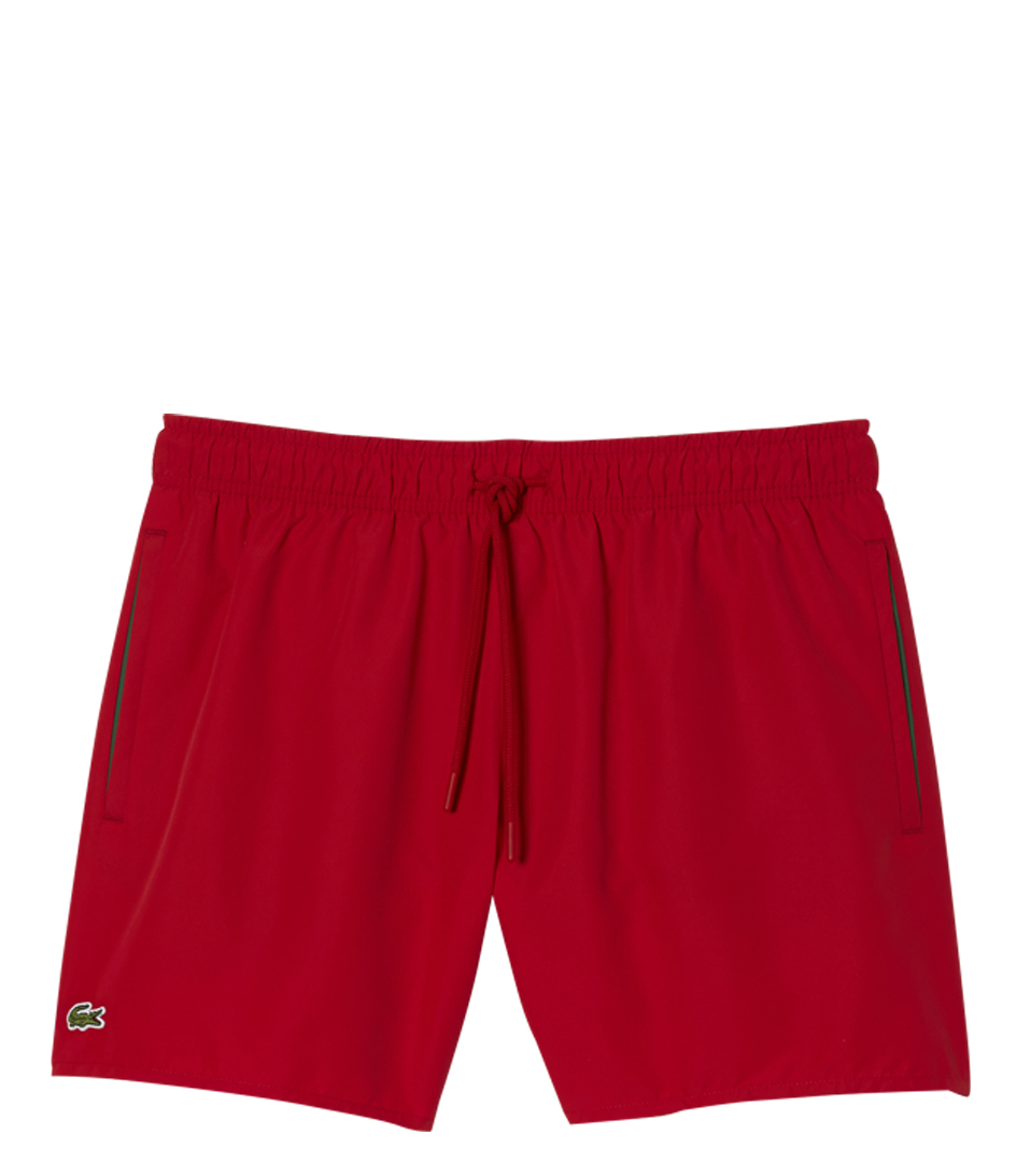 Lacoste 1HM1 Mens swimming trunks 01 Red Green