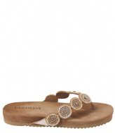 Lazamani Toe Slippers Rounds Peach
