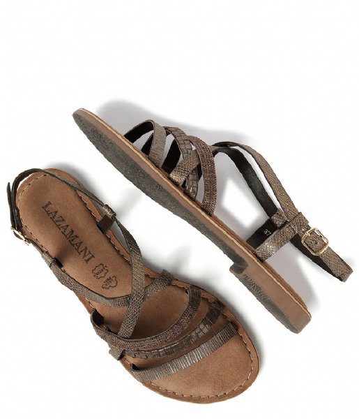 Lazamani  Sandals Multi Straps Uni Brown