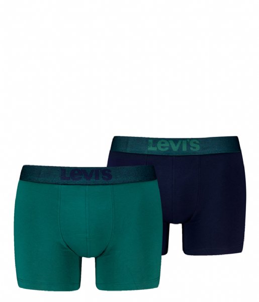 Levi's  Melange Wb Boxer Brief Organic Cotton 2-Pack Green Combo (012)