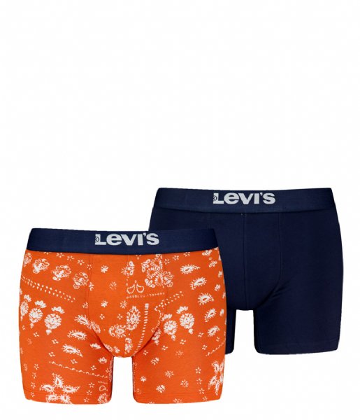 Levi's  Summer Bandana Aop Boxer Brief 2-Pack Orange (001)