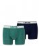 Levi's  Vintage Heather Boxer Brief Organic Cotton 2-Pack Green Combo (006)