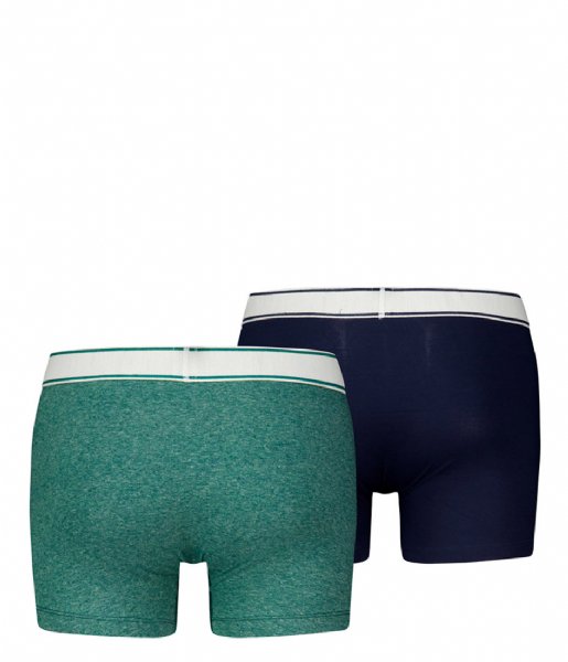 Levi's  Vintage Heather Boxer Brief Organic Cotton 2-Pack Green Combo (006)