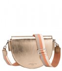 Liebeskind Heuptassen Medium Crossbody Metallic Foil Beige liebeskind kopen in de aanbieding