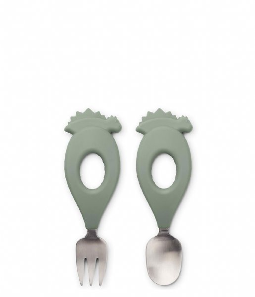 Liewood  Stanley Baby Cutlery Set Dino Faune Green (1371)