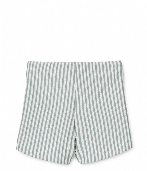 Liewood  Otto Seersucker Swim Pants YD Stripe Sea Blue White (0935)