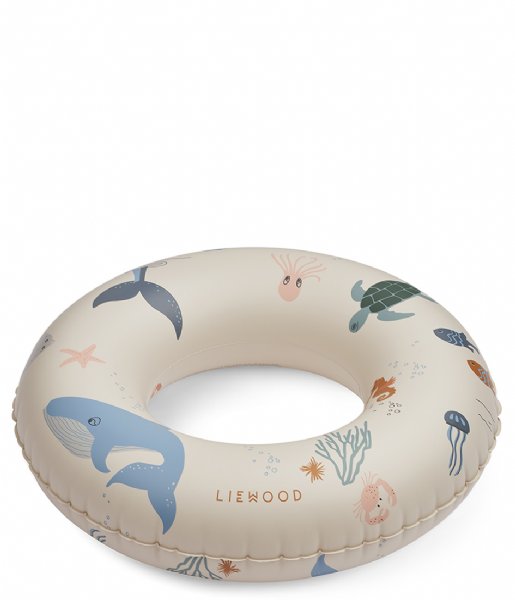 Liewood  Baloo Printed Swim Ring Sea creature / Sandy (1032)