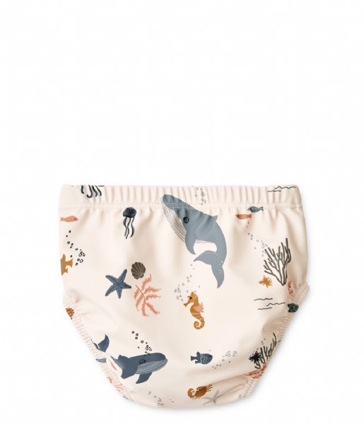 Liewood  Anthony Baby Printed Swim Pants Sea creature / Sandy (1032)