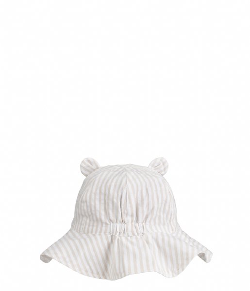 Liewood  Amelia Seersucker Sun Hat With Ears Y/D stripes Crisp white / Sandy (1474)