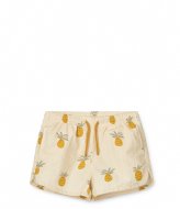 Liewood Aiden Printed Board Shorts Pineapples / Cloud cream (1869)