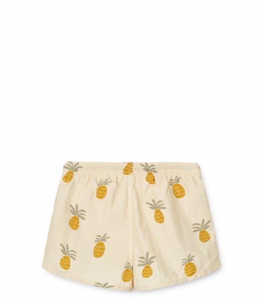 Liewood  Aiden Printed Board Shorts Pineapples / Cloud cream (1869)