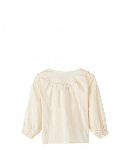 Lil Atelier  Nmfkaia Long Sleeve Loose Shirt Lil Whitecap Gray (E0D5C6)