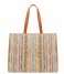 Liu Jo Shopper Lucente Shopping Bag Multicolored Stripes (S9434)