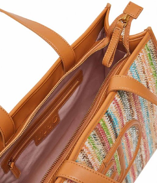 Liu Jo Shopper Lucente Shopping Bag Multicolored Stripes (S9434)