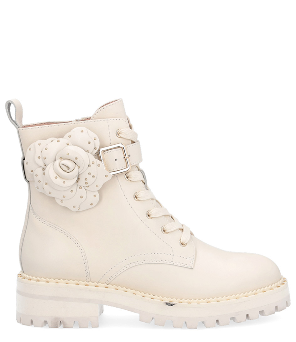 Liu Jo Ankle boots Pink 201 Ankle Boot Calf Ivory (S1185) | Little Green Bag