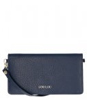 Loulou Essentiels Portemonnees Pouch Beau Veau Blauw loulou essentiels kopen in de aanbieding