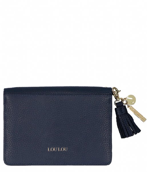 LouLou Essentiels  Bag Beau Veau Gold dark blue (050)