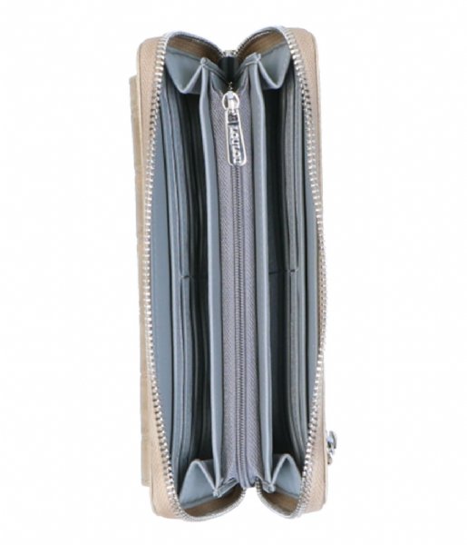 LouLou Essentiels Ritsportemonnee Vintage Croco Taupe (024) LouLou Essentiels Ritsportemonnee Vintage Croco Taupe (024)