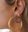 LUV AJ  Pave Baby Amalfi Hoops Blue Sapphire Gold Plated