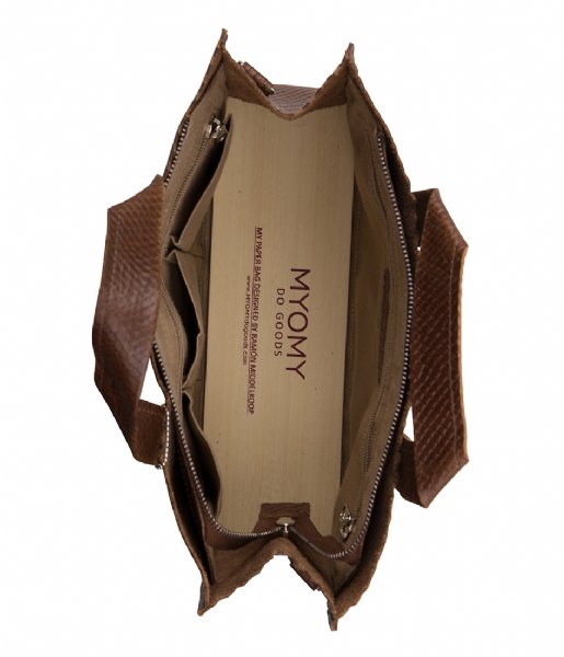 MYOMY  My Paper Bag Handbag Crossbody anaconda brandy (10673048)