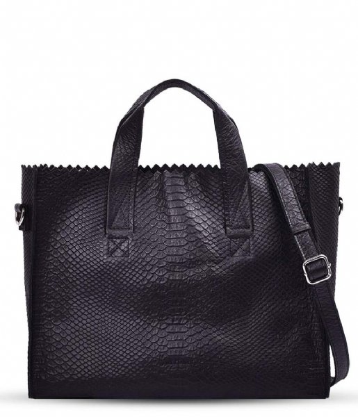 MYOMY Handtas My Paper Bag Handbag Anaconda Black (3062)