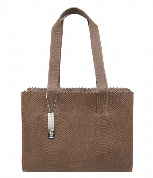 MYOMY Schoudertas MY PAPER BAG Handbag Lizard Desert MYOMY Schoudertas MY PAPER BAG Handbag Lizard Desert