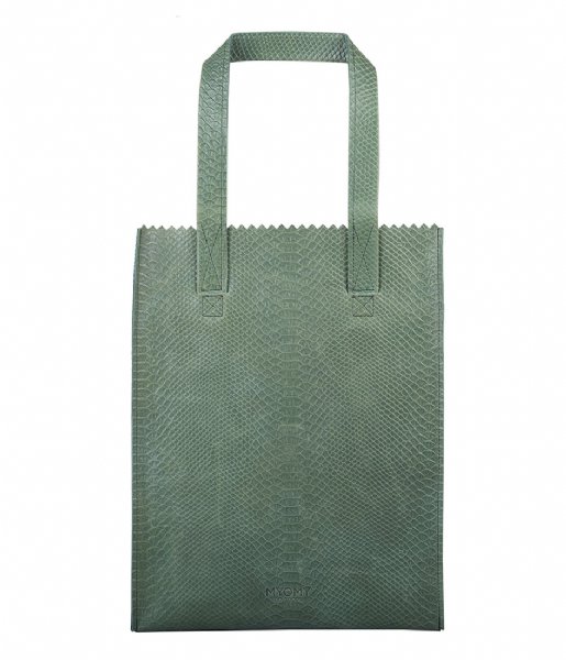 MYOMY  My Paper Bag Zipper Long Handles New anaconda sea green (10273049)