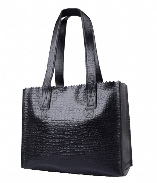 MYOMY Schoudertas MY PAPER BAG Handbag croco black (10573014)