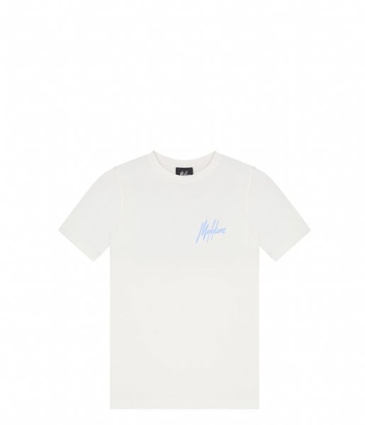 Malelions  Junior Wave Graphic T-Shirt Off-White/Vista Blue (339)
