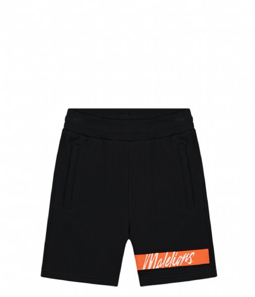 Malelions  Junior Captain Shorts 2.0 Black-Orange (929)
