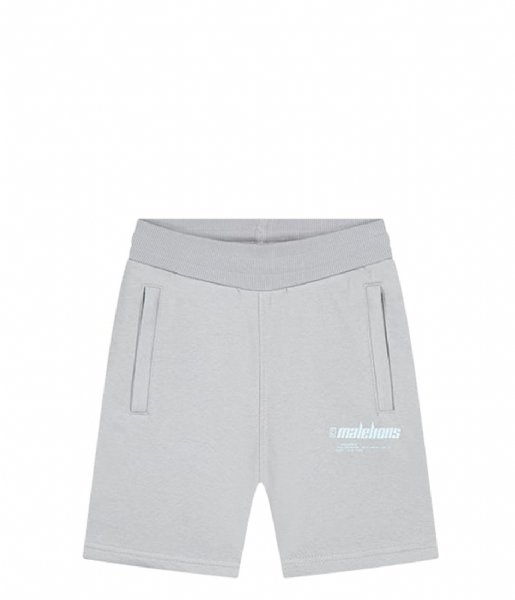 Malelions  Junior Worldwide Shorts Grey-Light Blue (237)
