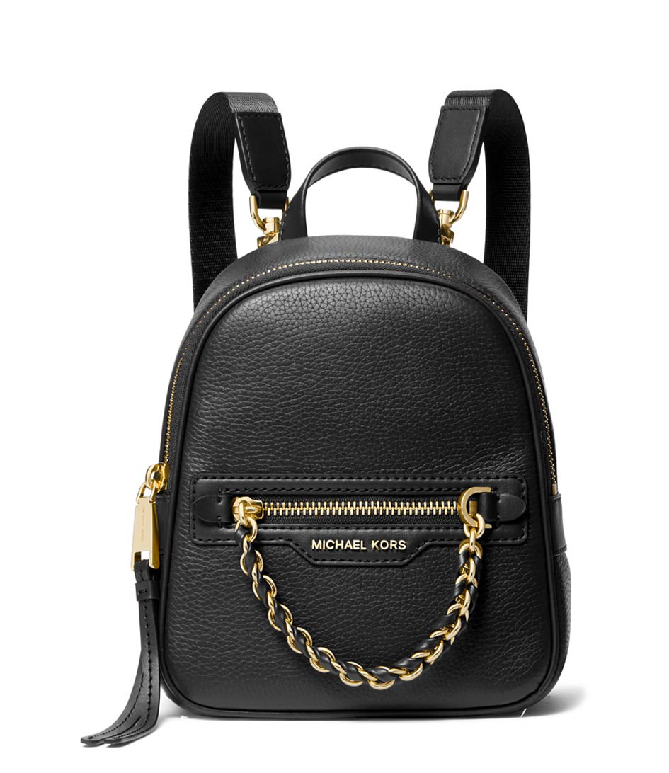 Michael kors mini 2024 black backpack