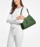 Michael Kors  Enzo Medium Pebbled Leather Shoulder Bag Amazon Green (386)