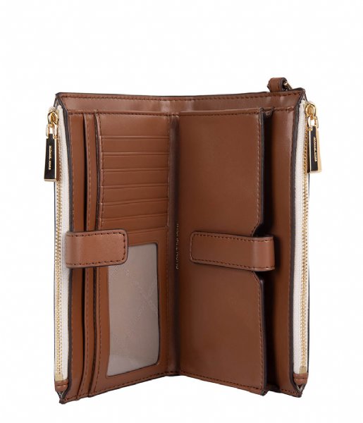 Michael Kors  Jet Set Double Zip Wristlet Brown Luggage (227)