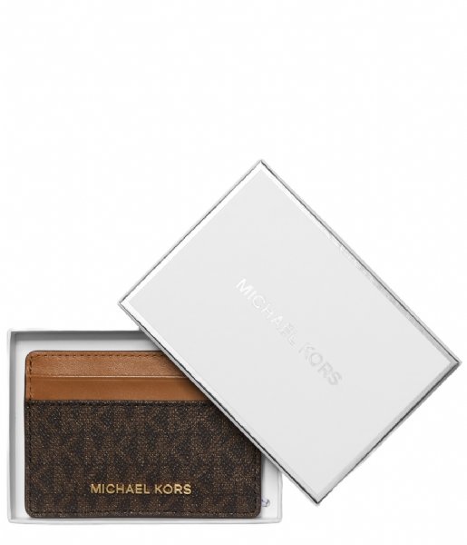 Michael Kors Ritsportemonnee Jet Set Card Holder Brown (200)