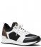 Michael Kors Sneakers Billie Knit Trainer Black Optic White (012)