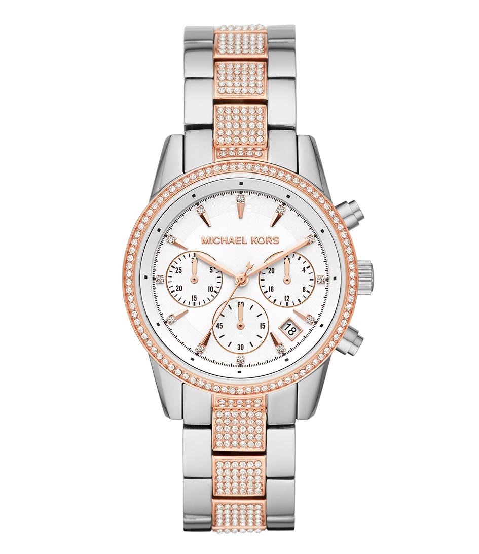 michael kors watch 2 tone