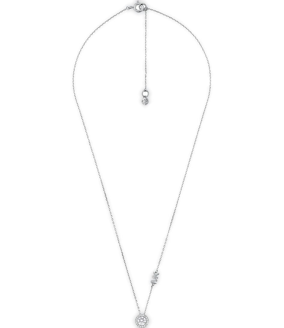 Michael Kors Necklace Premium MKC1208AN040 Silver | The Little Green Bag