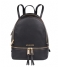 Michael KorsRhea Zip Medium Backpack black & gold colored hardware
