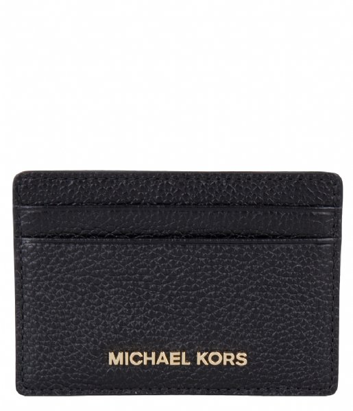 Michael Kors  Mercer Card Holder black & gold hardware