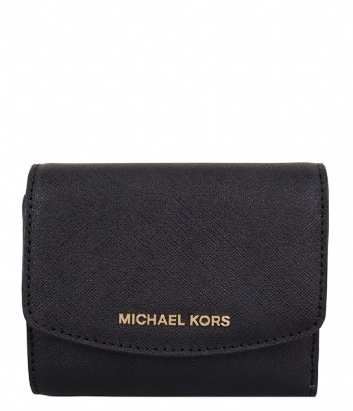 Michael Kors  Trifold Wallet black & gold hardware