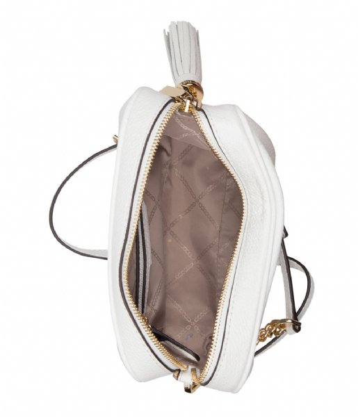 Michael Kors  Medium Camera Bag optic white & gold hardware