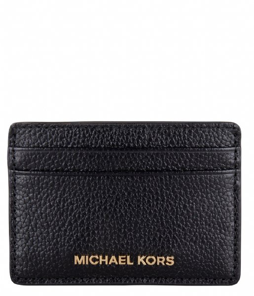 Michael Kors Pasjes portemonnee Jet Set Cardholder black & gold hardware