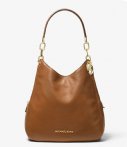 Michael Kors Schoudertassen Lillie Large Chain Shoulder Tote Bruin michael kors kopen in de aanbieding