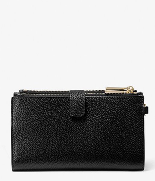 Michael Kors Clutch Double Zip Wristlet black & gold colored hardware Michael Kors Clutch Double Zip Wristlet black & gold colored hardware