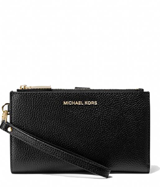 Michael Kors Clutch Double Zip Wristlet black & gold colored hardware Michael Kors Clutch Double Zip Wristlet black & gold colored hardware
