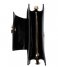Michael Kors  Mott Medium Convertible Crossbody Clutch black & gold colored hardware